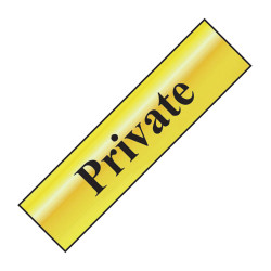 Scan 6012 Private - Polished Brass Effect 200 x 50mm