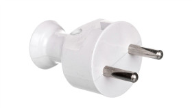 Wtyczka Prosta B/U 16A 250V Rozbieralna Biała Wt-21/Biały