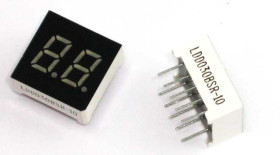 Wyświetlacz LED 2x LDD030BSR czer.WA 0.3