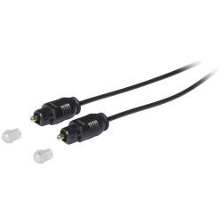 Kash 30L501 Toslink Digital Audio Cable 1m Gold Plated Black