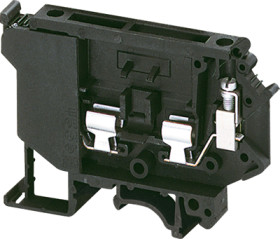 Fuse disconnect terminal block, 0.2-4.0 mm², black, screw connection, 6 A, NSYTRV42SF5LD