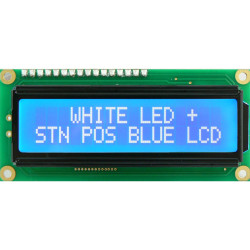 Winstar WH1602B-TMI-JT 16x2 LCD Display Blue Negative Mode White LED Backlight