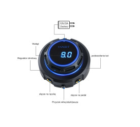sterownik zasilający Halo Power do rączek do makijażu MAST