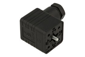 Gniazdo; elektrozaworu; GDM3016 934395100; 4 tory; format A; poliamid (PA); kątowe 90°; na przewód; śrubowy; z dławnicą M16; 16A