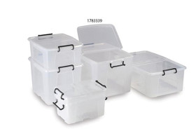 Pojemnik z pokrywą Przezroczysty szerokość 460 mm 65L RS PRO, 600 mm Kopolimer x 350 mm