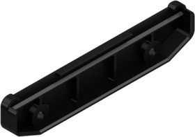 End plate, PA, (L x W x H) 108.2 x 21.5 x 21.9 mm, black, 1189870000