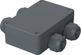 PA enclosure, (L x W x H) 98 x 94 x 34 mm, silver gray (RAL 7001), IP65, 38102400