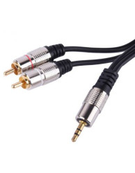 KABEL JACK 3,5mm ST./2xRCA 15m JLM N-I