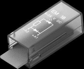 LED module, green for plug-in socket, 2-1415036-1