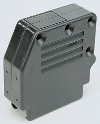 Osłona tylna D-Sub 9 -pinowe Termoplastyczny Kąt Proste Amphenol Communications Solutions E