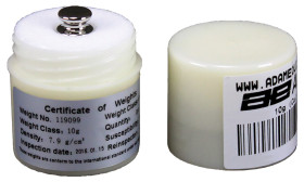 Obciążnik kontrolny 10 g do wag, Waga kontrolna (10 g), do uzytku z: Skale kalibracji