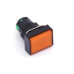 Przycisk panelowy prostokątny monostabilny 16x22mm pomarańczowy