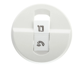 CELIANE Plakietka gniazda pojedynczego RJ45 biała 068251