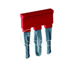 Mostek wciskany, 3-polowy izolowany, czerwony, EFB.2/3/R