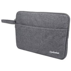 Manhattan 439916 Seattle Laptop Sleeve 14.5", Grey, Padded, Extra Soft Internal