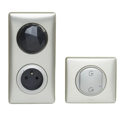 Celiane with Netatmo zestaw startowy podstawowy (gniazdo control łącznik bezprzewodowy wyjście/powrót) tytanowy 067770