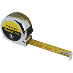 Stanley 0-33-522 Powerlock Classic Tape 3m (Width 19mm)