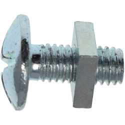 METALMATE MEMRBN0512 Roofing Bolt &amp; Nut ZP M5 x 12mm (Box 50)