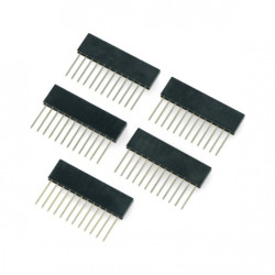 Gniazdo proste 1x12pin raster 2,54mm - pionowe długie - 5szt.