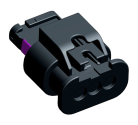 Złącze samochodowe 3-pinowe TE Connectivity -rzędowe Żeński MCON 1.2 Wciskane Obudowa złącza samochodowego