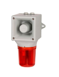 Lampa sygnalizacyjna LED 24 V Pomarańczowy, niebieski, przezroczysty, zielony, czerwony, żółty V DC IP65 Montaż ścienny