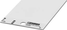 PVC device marker, (L x W) 135 x 104 mm, white, carrier card with 1 pcs, 1655569