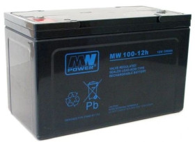 Akumulator żelowy 12V / 100Ah, śruba M8