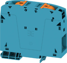 Through terminal block, push-in connection, 95 mm², 232 A, 8 kV, blue, 2694070000
