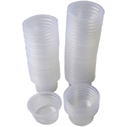 R &amp; G 814485 Mixing Cup 25ml 50 pieces Transparent Polycarbonate Beakers