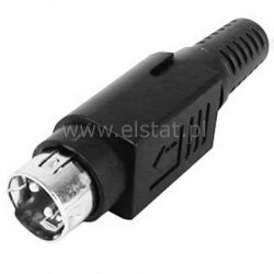 Wtyk DC 3 PIN, prosty, męski do kabla