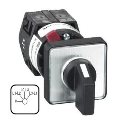 Przełącznik krzywkowy 4-pozycyjny Schneider Electric 3P 1, 3 45° 10A Harmony