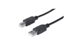 Kabel Usb 2.0 Am-Bm 1.8M Do Drukarki Czarny Ekranowany