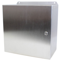 Hammond EJ12126SS IP66 Type 4X Stainless Steel Junction Box Hinged Q-Turn Latch