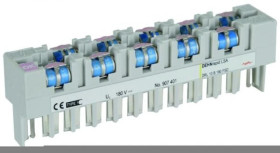 Ogranicznik przepięć DEHNrapid LSA 10 B 180 FSD z magazynkiem, 10 par, z funkcją bezpiecznego uszkodzenia i wskaźnikiem uszkodze