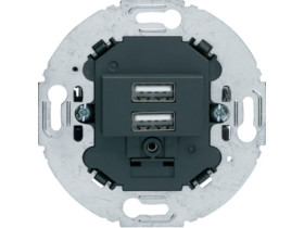 BERKER R.classic Gniazdo USB ładowania do serii obrotowych 3.0 A 230 V antracyt mat 260215 HAGER