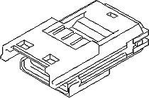 Molex Obudowa złącza pin męskiego na kabel 521160240 1 szt.