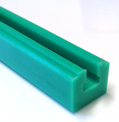 Prowadnica łańcucha, typ: 10B, profil: GL1B, Zielony, dł.: 2m, szer.: 30mm, wys.: 35mm, PE