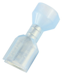 Konektor płaski Żeński 0.8 x 6.35mm 1.5 → 2.5 mm², 16 → 14 AWG długość 23mm Izolacja: Izolowane Cyna