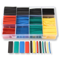 Koszulki termokurczliwe GIGA zestaw 530 szt osłonki izolacyjne silikonowe