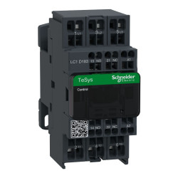 Stycznik 230 V AC Schneider Electric styki: 3 10 kW 18 A 3NO Montaż na szynie DIN Sprężyna LC1D183P7