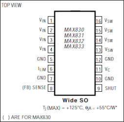 5V/3.3V/3V/Adjustable-Output, 1A, Step-Down, PWM, Switch-Mode DC-DC Regulators