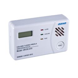 Bateryjny czujnik tlenku węgla (czadu) ORNO DC-619
