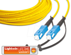 LSP-50 SC-SC 3.0 Simplex fibre optic patch cable, MM OM2, SC - SC, 3.0 m