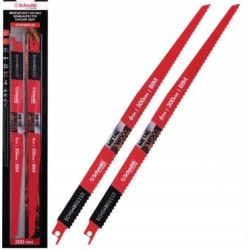Brzeszczot do piły szablastej 300mm do metalu drewna uniwersalna 6TPI 2szt. Schmith