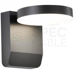 Lampa ścienna okrągła, kinkiet 350st LED 17W 2520lm 4000K czarny barwa NW biała neutralna IP65 V-TAC VT-11020-RD-B