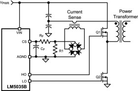 PWM controller with Integrated half-bridge and SyncFET Drivers with Increased max duty cycle