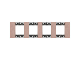 LIVING NOW Ramka 4x2 moduły - copper KA4802M4ZM LEGRAND