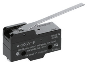 Wyłącznik krańcowy typ Dźwignia Omron NO/NC Działanie natychmiastowe 20A 500V IP00