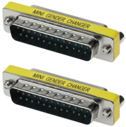Adapter komputerowy D-SUB 25 wtyk / D-SUB 25 (wtyk-wtyk)