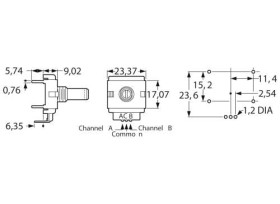 Enkoder obrotowy Bourns ECW1J-B24-BC0024L